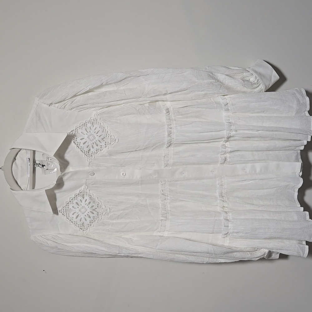 NWT ANTHROPOLOGIE JACQUIE THE LABEL EMBROIDERED TOP